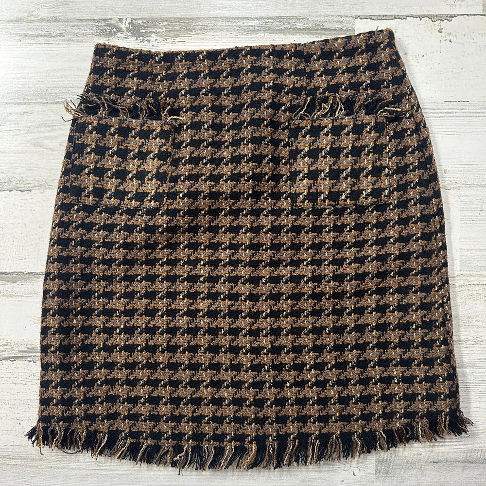Y2K 90s Tweed Skirt Paris Chanel-Themed‎ Cluelesss Style Womens Size 4
